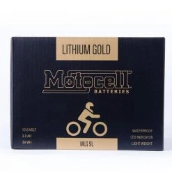 Motocell - Lithium Gold MLG9L 36WH Battery -Electronics and Mounts Sales 9L8 1000x